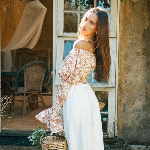 Sabo Skirt Floral Puff Sleeve Top - Picture 2 of 3